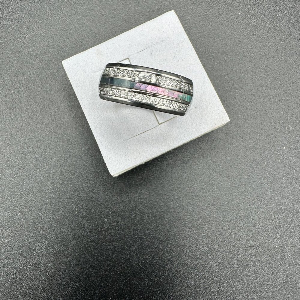 Color Changing Stainless Steel Unisex Ring Wedding Band Fashion Jewelry - Picture 10 of 14